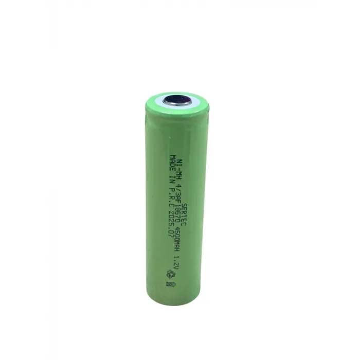 - 1.2v 4500 Mah - 4/3af - Ni-mh Şarjlı Pil - (başsız / Flat Head)