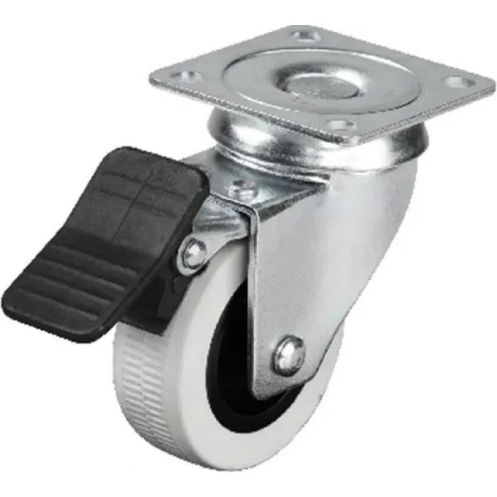 334 - 50x20 Mm Çift Bilyalı Tablalı Frenli Teker 4 Adet