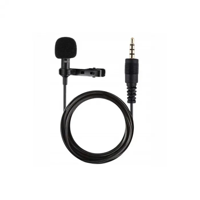 3.5mm Jak 1.5 Metre Double Mikrofon - Siyah