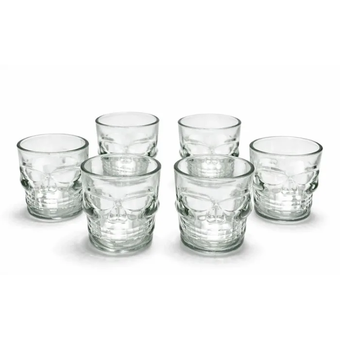 6lı Kurukafa Cam Shot Bardağı Alk2152