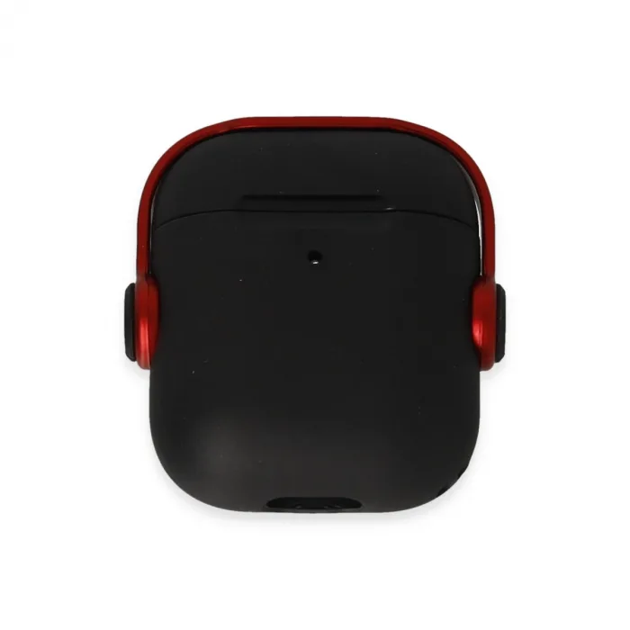 Airpods 2 (2.nesil) Cool Kılıf - Siyah-kırmızı
