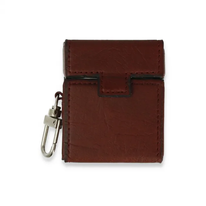 Airpods 2 (2.nesil) Deri Kılıf - Bordo