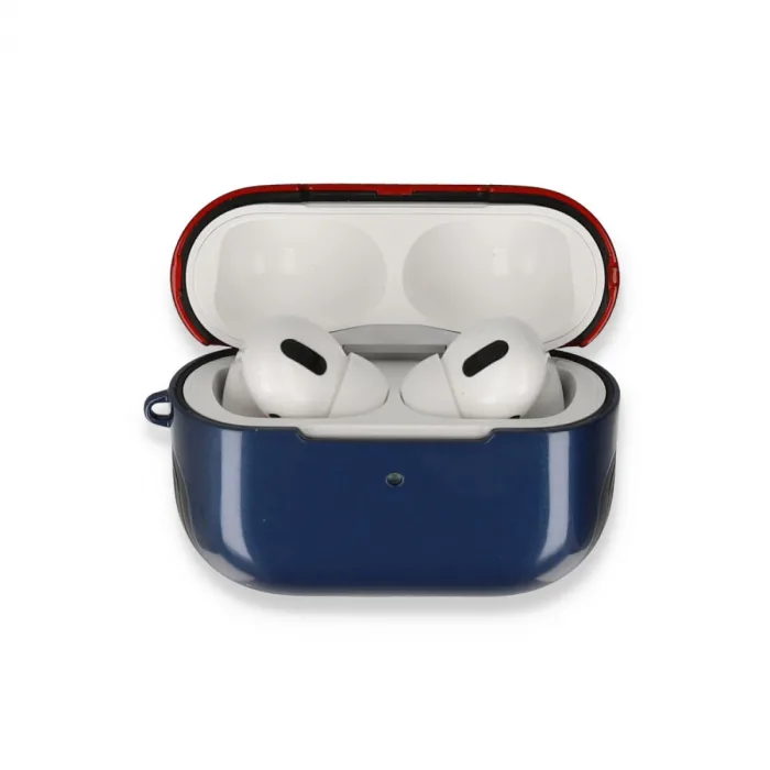 Airpods 3 (3.nesil) 3in1 Kılıf - Lacivert-kırmızı