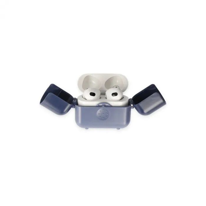 Airpods 3 (3.nesil) Basmalı Kılıf - Mavi-lacivert