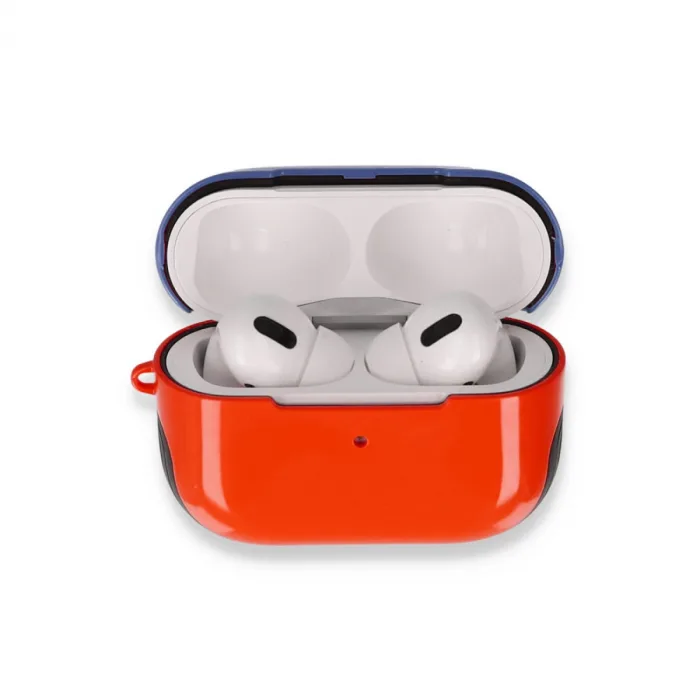 Airpods Pro (1.nesil) 3in1 Kılıf - Kırmızı-lacivert
