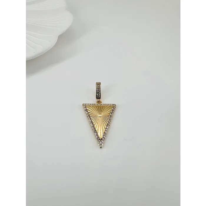 Zirkon Taşlı Pirinç Charmlar - Charm0015