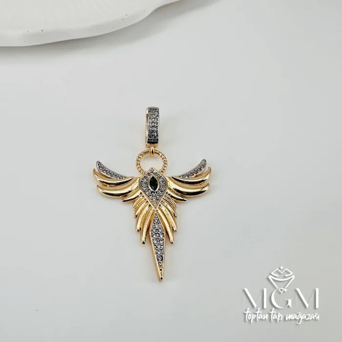 Zirkon Taşlı Pirinç Charmlar - Charm0003