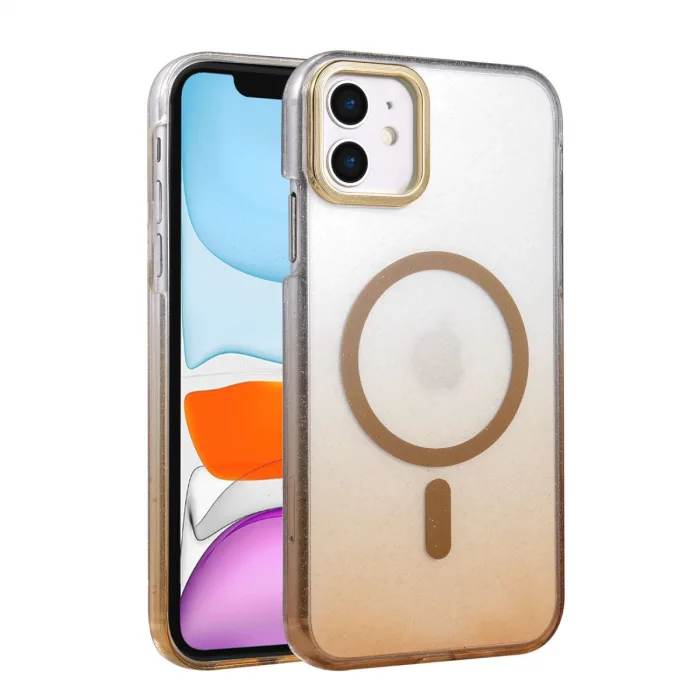 Apple İphone 11 Glossy Magsafe Kapak - Çöl Titanyum