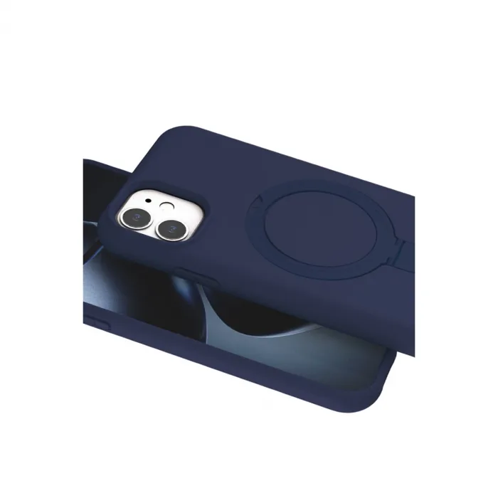 İphone 11 Regal Magsafe Standlı Kapak - Lacivert