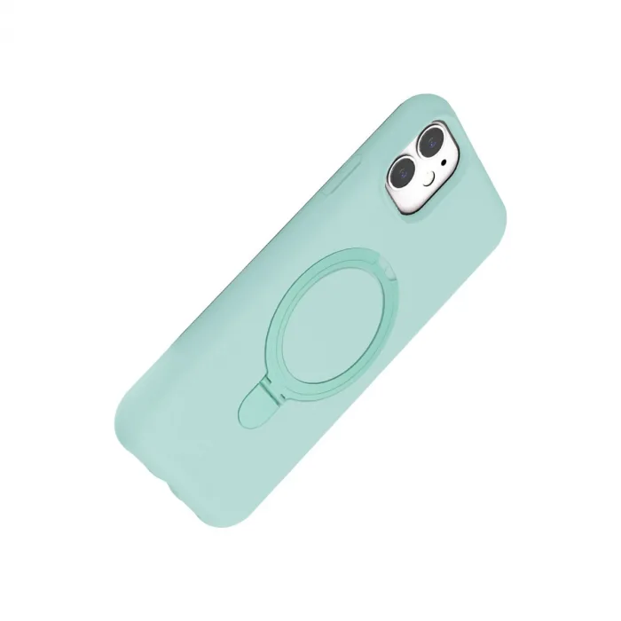 Apple İphone 11 Regal Magsafe Standlı Kapak - Su Yeşili