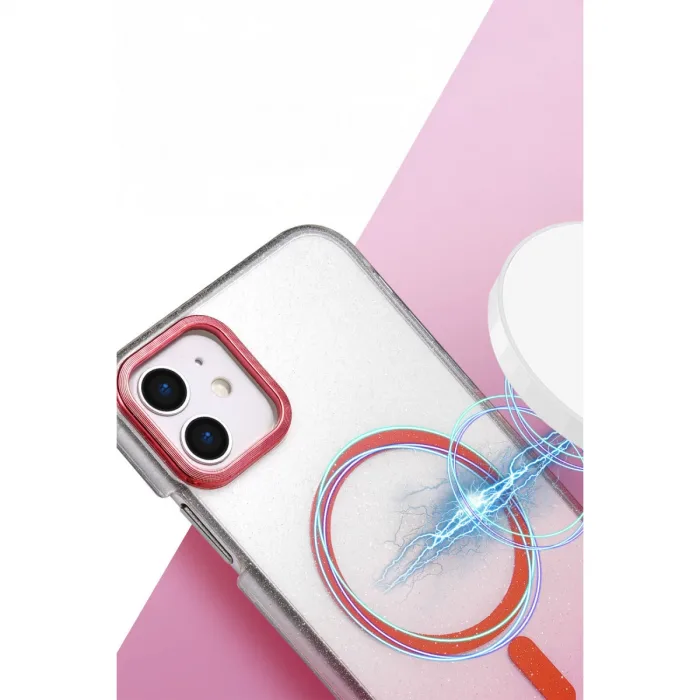 Apple İphone 12 Glossy Magsafe Kapak - Mavi