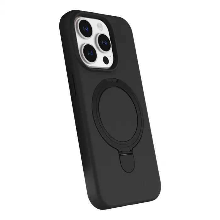 Apple İphone 14 Pro Max Regal Magsafe Standlı Kapak - Siyah
