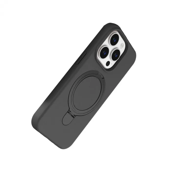 Apple İphone 15 Pro Max Regal Magsafe Standlı Kapak - Titan Gri