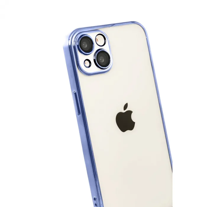 Apple İphone 15 Razer Lensli Silikon - Açık Mavi