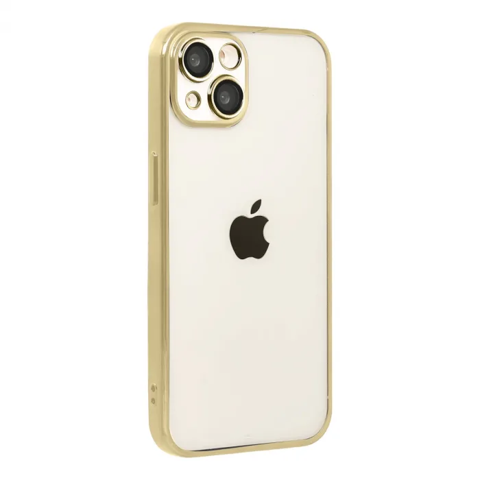 Apple İphone 15 Razer Lensli Silikon - Gold