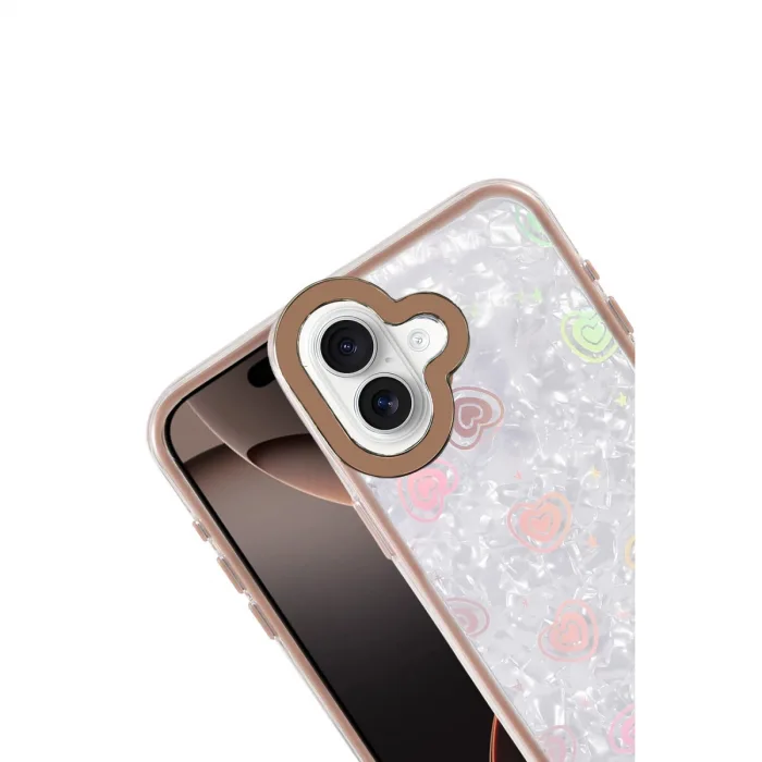 Apple İphone 16 Lumi Desenli Kapak - Çöl Titanyum