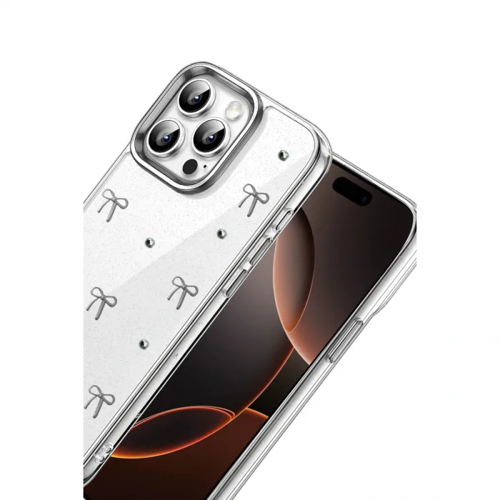 İphone 16 Pro Max Fiyonk Desenli Kapak - Desen 5