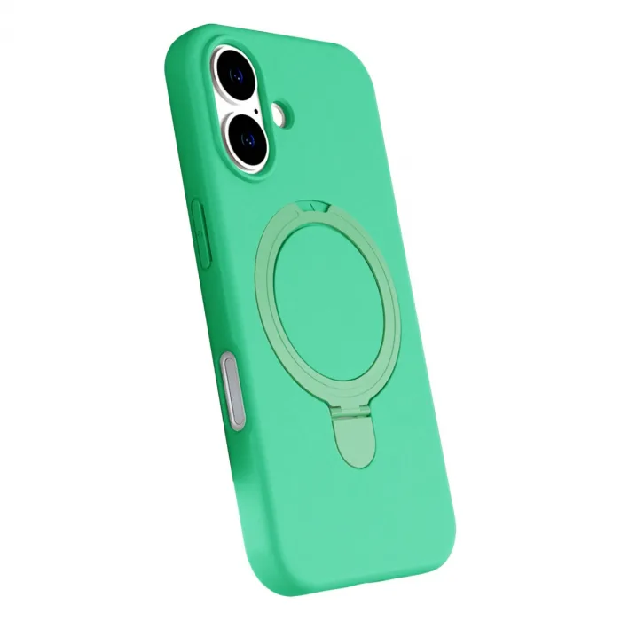 Apple İphone 16 Regal Magsafe Standlı Kapak - Yeşil