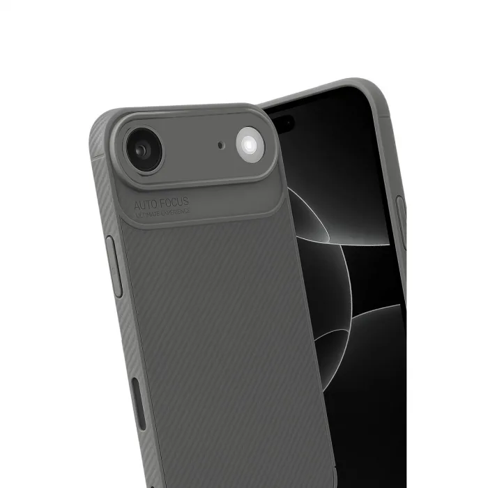 Apple İphone 17 Air Auto Focus Karbon Kapak - Gri