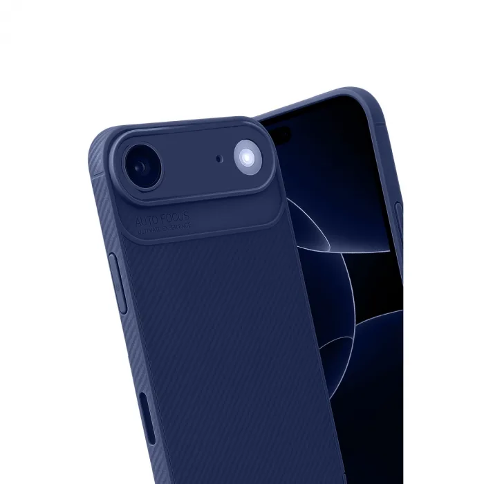 Apple İphone 17 Air Auto Focus Karbon Kapak - Lacivert