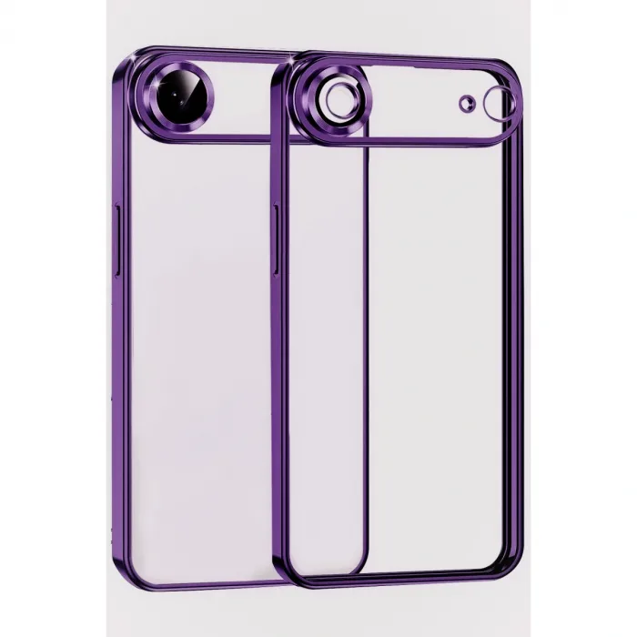 Apple İphone 17 Air Razer Lensli Silikon - Açık Mor