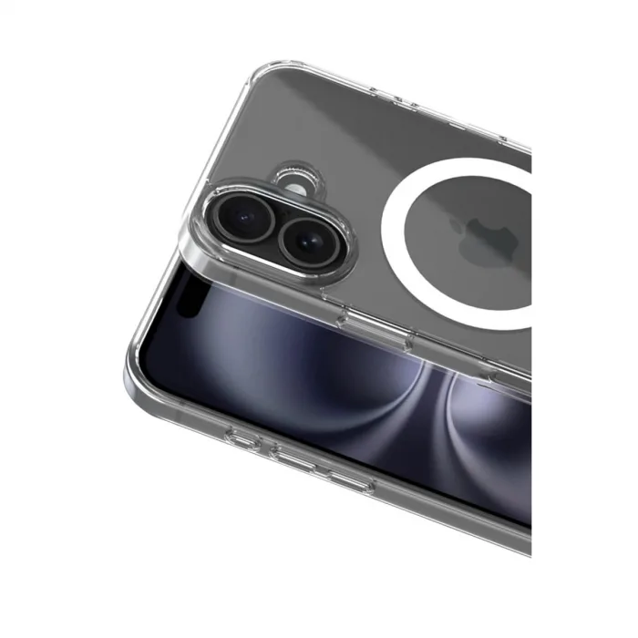 İphone 17 Combo Sert Şeffaf Magsafe Kapak - Şeffaf