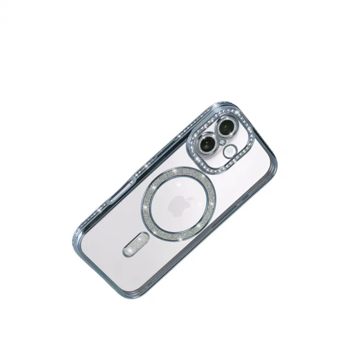 Apple İphone 17 Joke Simli Magneticsafe Kılıf - Mavi
