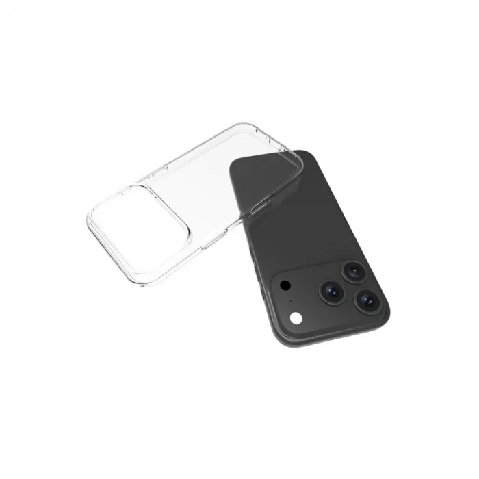 Apple İphone 17 Pro Lüx Şeffaf Silikon - Şeffaf