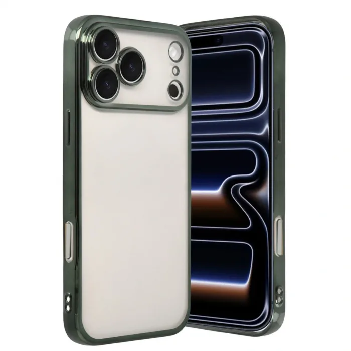 Apple İphone 17 Pro Max Razer Lensli Silikon - Yeşil