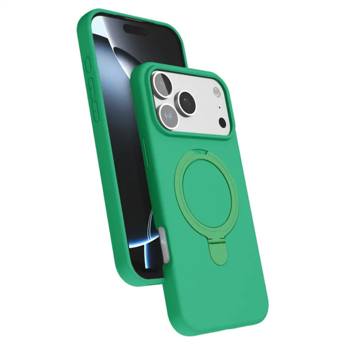 Apple İphone 17 Pro Max Regal Magsafe Standlı Kapak - Yeşil
