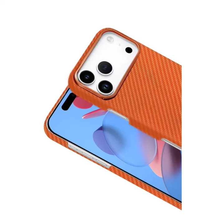 Apple İphone 17 Pro Max Vega Magsafe Kapak - Turuncu