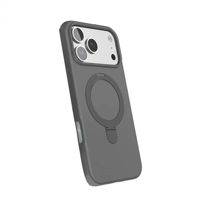 Apple İphone 17 Pro Regal Magsafe Standlı Kapak - Titan Gri