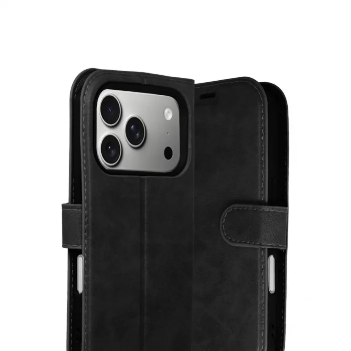 Apple İphone 17 Pro Trend S Plus Kapaklı Kılıf - Siyah