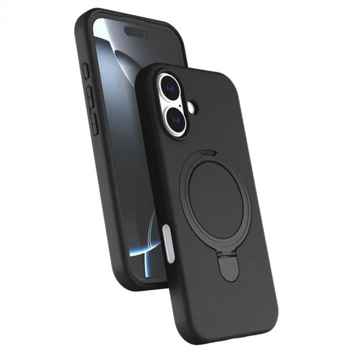 Apple İphone 17 Regal Magsafe Standlı Kapak - Siyah