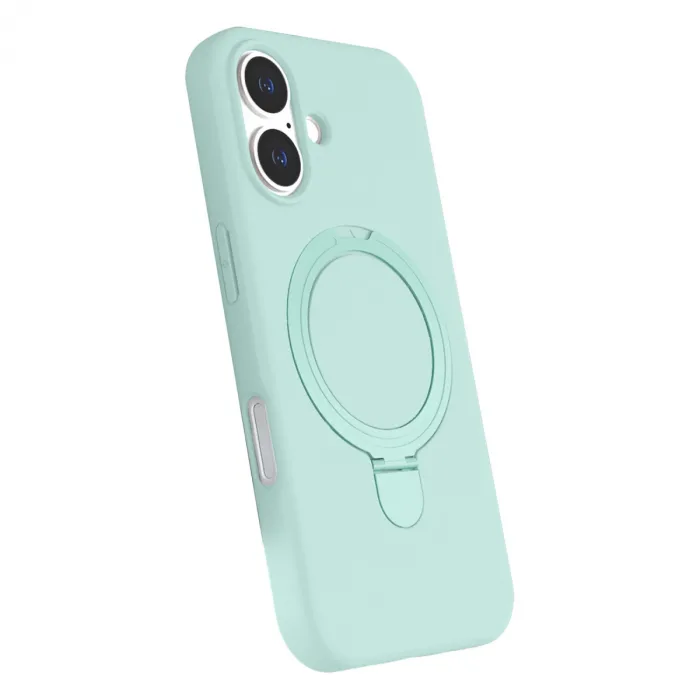 Apple İphone 17 Regal Magsafe Standlı Kapak - Su Yeşili