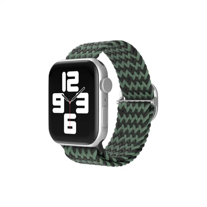 Watch 38mm  Kordon - Zigzag Yeşil-siyah