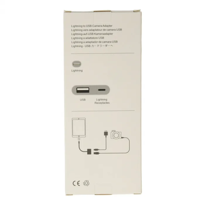 Apr22 Iphone Otg 2in1 - Beyaz