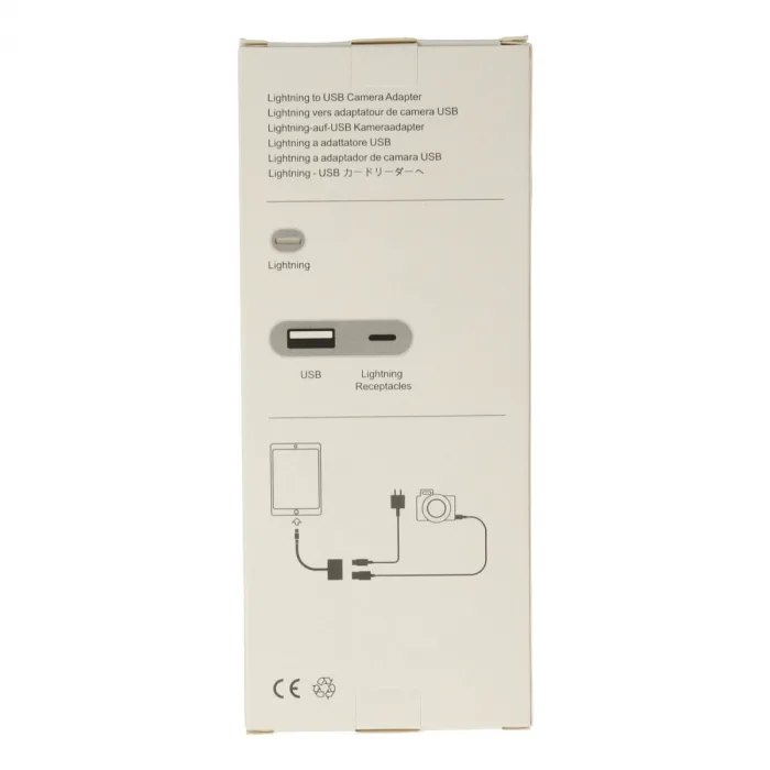 Apr22 Iphone Otg 2in1 - Beyaz