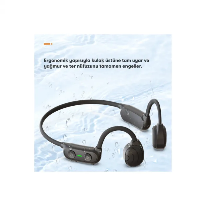 As10 Plus Suya Dayanıklı Bluetooth Kulaklık - Siyah