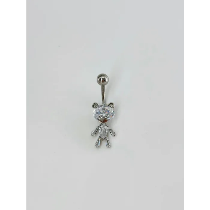 Ayıcık Detaylı Göbek Piercing - Pg0118