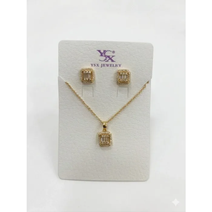 Rose Zirkon Taşlı Zincir : Çelik Ürünler 40+5 Cm - Set0042