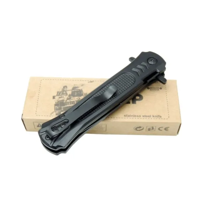 Çakı Black 22 Cm Yarı Otomatik , Kemerlikli
