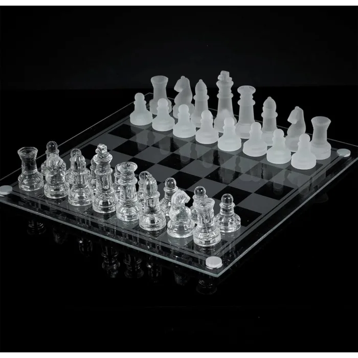 Cam Satranç Takımı 25*25cm
