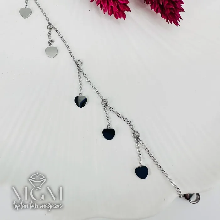 Rodyum Çelik Bileklikler 16+5 Cm Uzatma Payı - Kbl0123