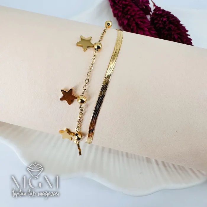 Çelik Bileklikler 16+5 Cm Uzatma Payı - Kbl0132