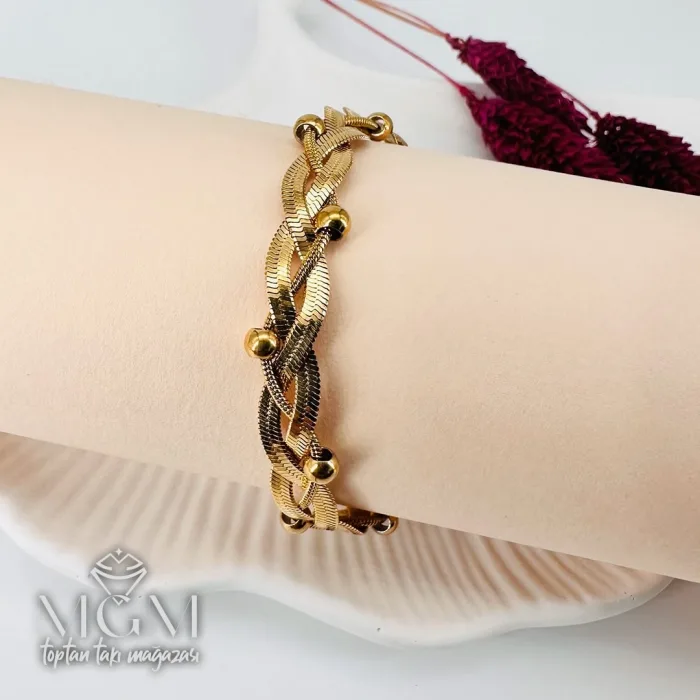 Çelik Bileklikler 17+5 Cm Uzatma Payı - Kbl0162