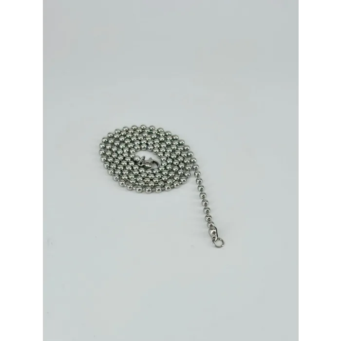 Rodyum Çelik Erkek Kolye 60 Cm - Ekl0054