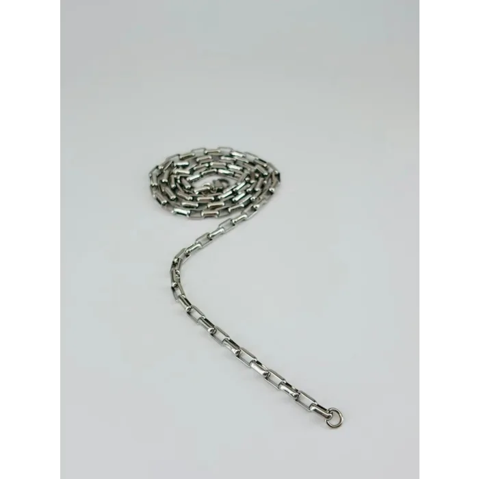 Rodyum Çelik Erkek Kolye 60 Cm - Ekl0035