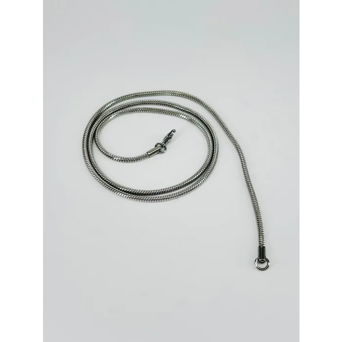 Rodyum Çelik Erkek Kolye 60 Cm - Ekl0022