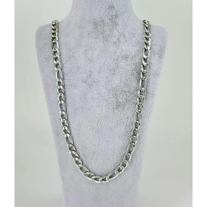 Rodyum Çelik Erkek Kolye 60 Cm - Ekl0037